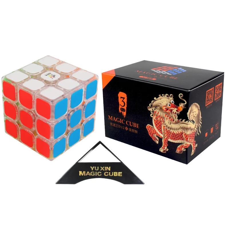 

2021 YuXin Magic Cube Black Kylin V2 3x3 Original Speed Cube 5.7cm Educational Toys for Child 3x3x3 Magico Cubo
