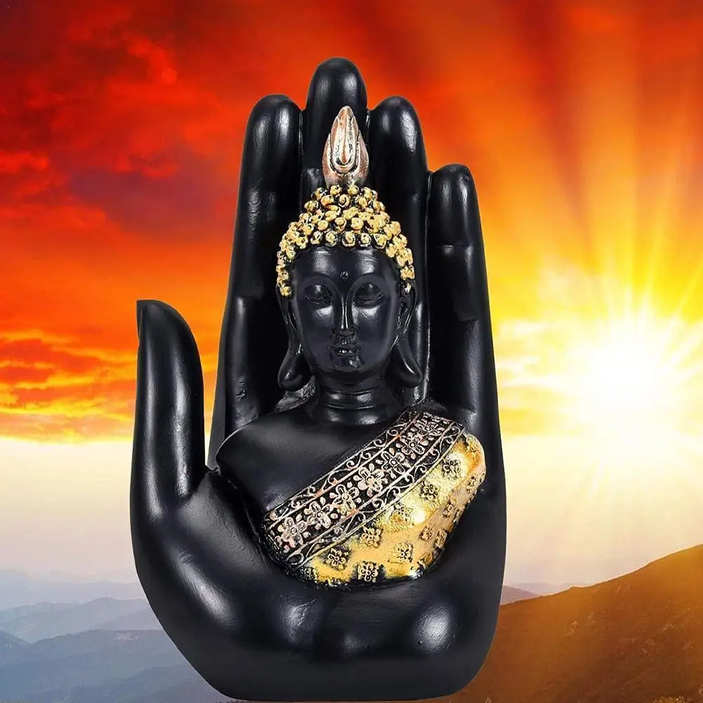 

Buddha Statue Resin Handmade Thailand Buddhism Room Office Decoration Sculpture Fengshui Home Hindu Meditation P8y2