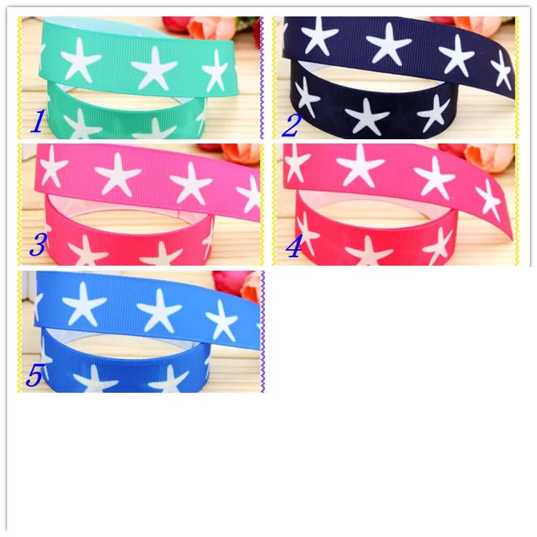 7/8 ''Бесплатная доставка морская звезда с принтом лента для волос головной