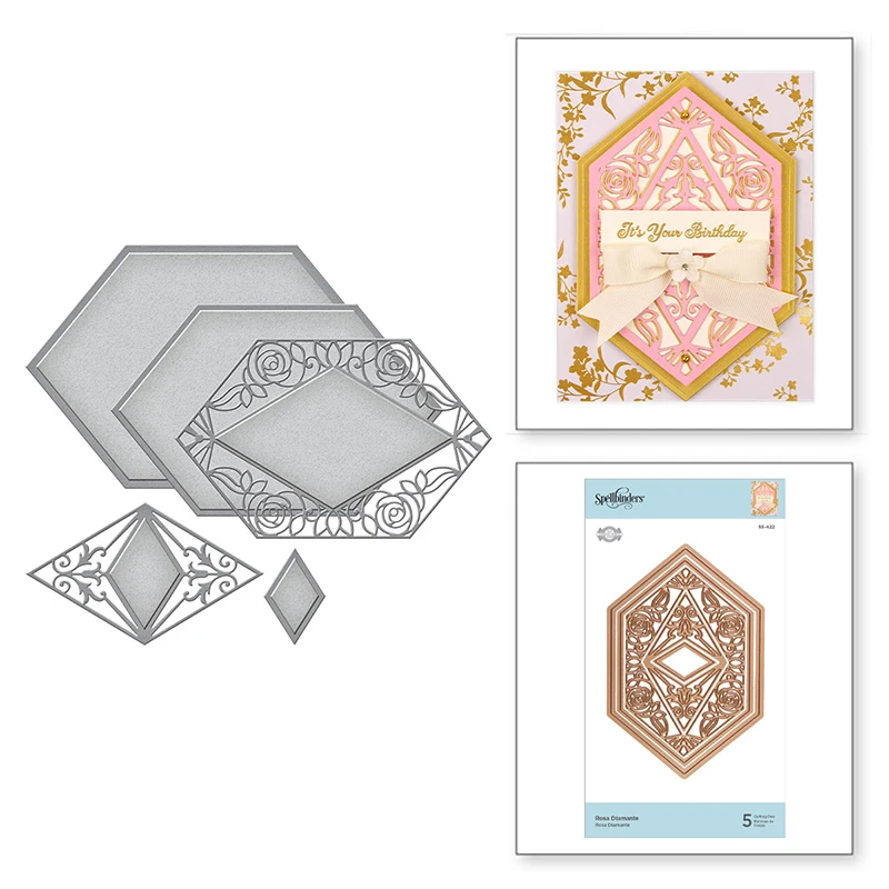 

2020 Hot New Die Cut Plant Flower Background Metal Cutting Dies Foil and Crafts Scrapbooking For Card Making Stencils no stamps