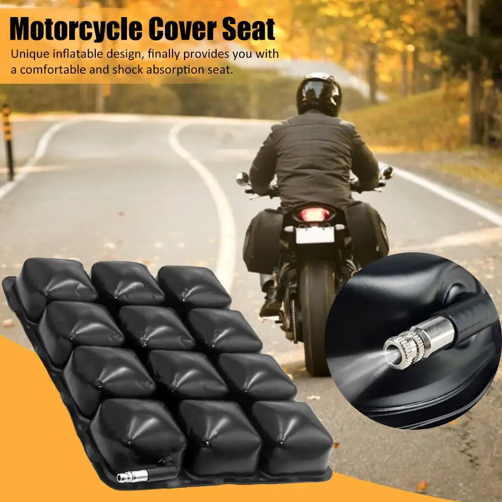 

Motorcycle Air Seat Cushion Breathable Comfortable Iatable Seat Pad Cover for Motorcycle Car