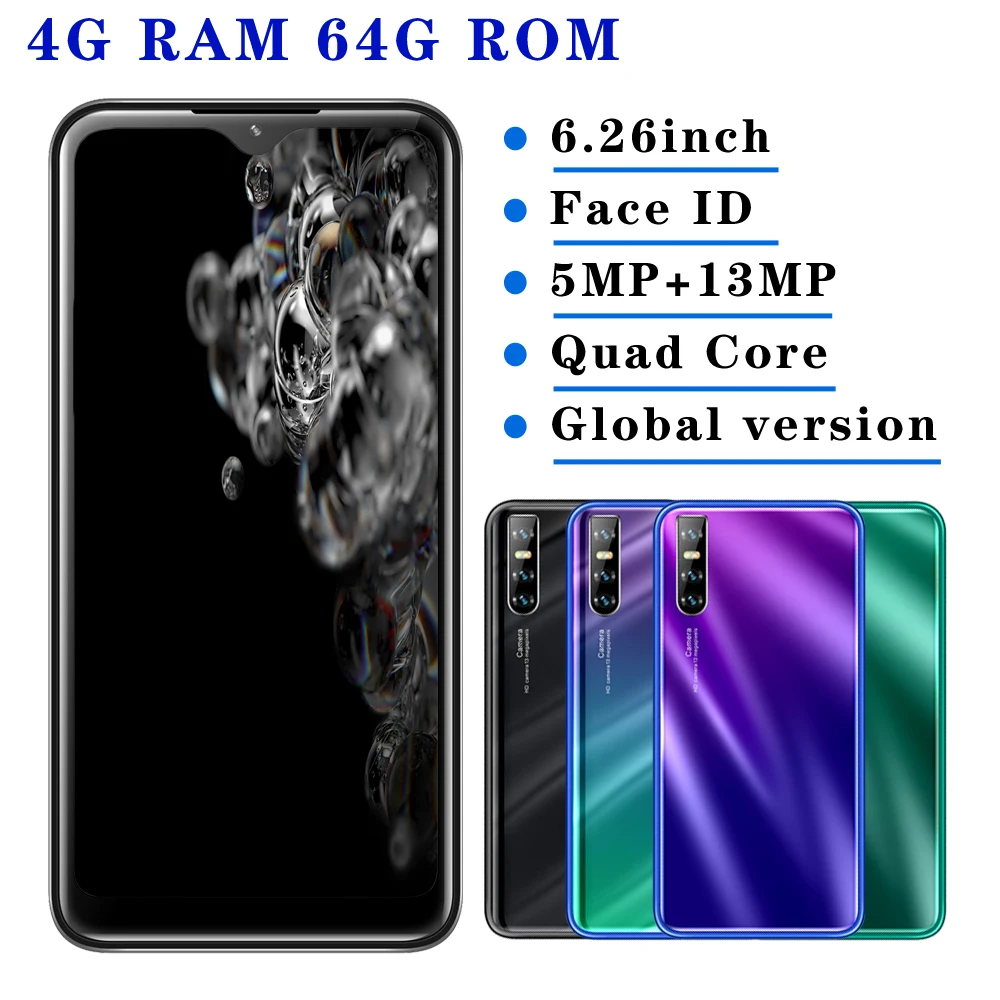 Смартфон 5e 4 Гб ОЗУ 64 ПЗУ глобальная версия четырёхъядерный 13 МП 6 26 дюйма FHD экран