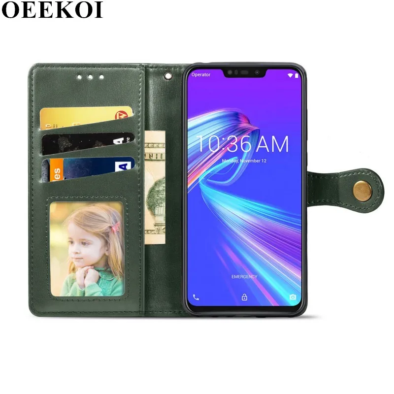 Чехол-бумажник OEEKOI из искусственной кожи для Asus ZenFone Live L2 ZA550KL ZB633KL ZB631KL ZB601KL ZB602K |