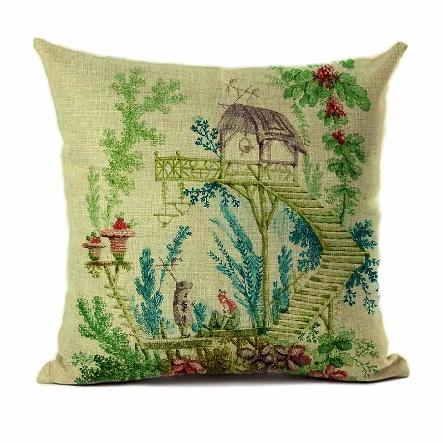 Страна Стиль жизни для диванных подушек наволочки Pastrol декорации принт кровать