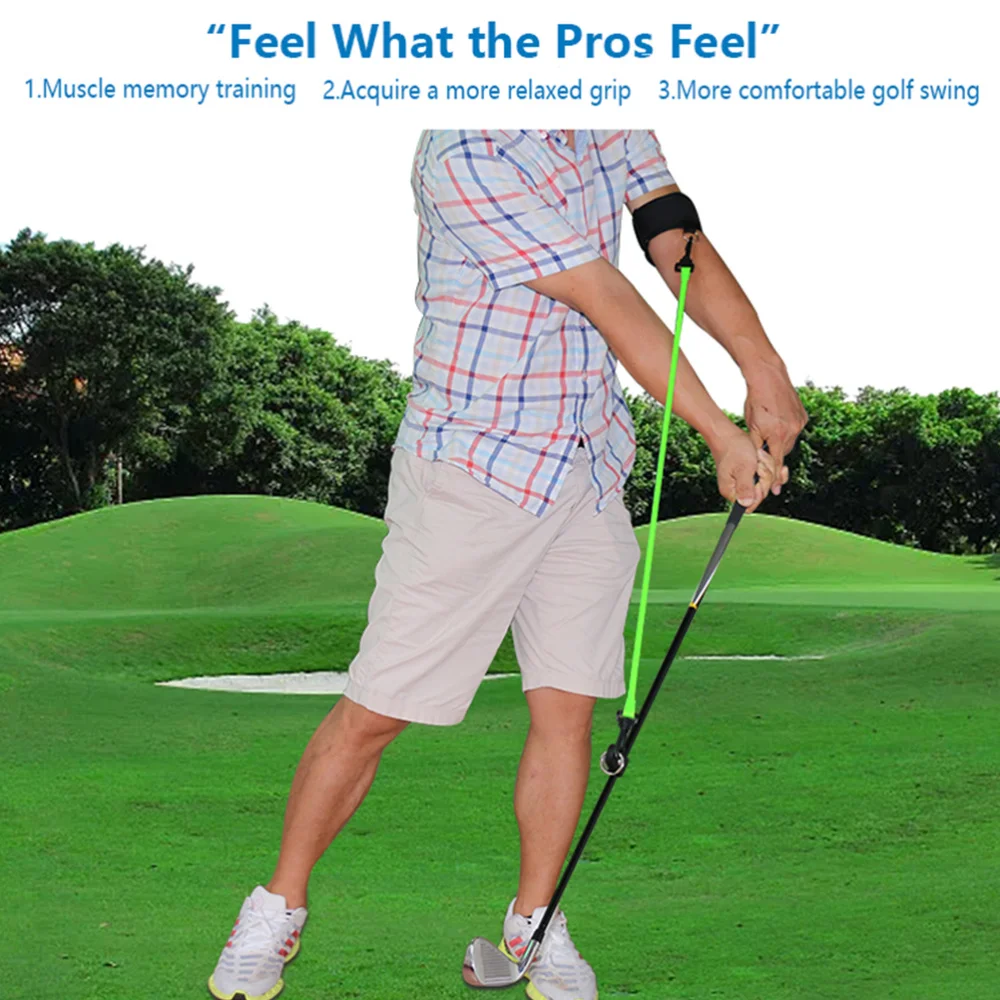 

1 Set of Trainer Swing Rod Strap Portable Putting Trainer for