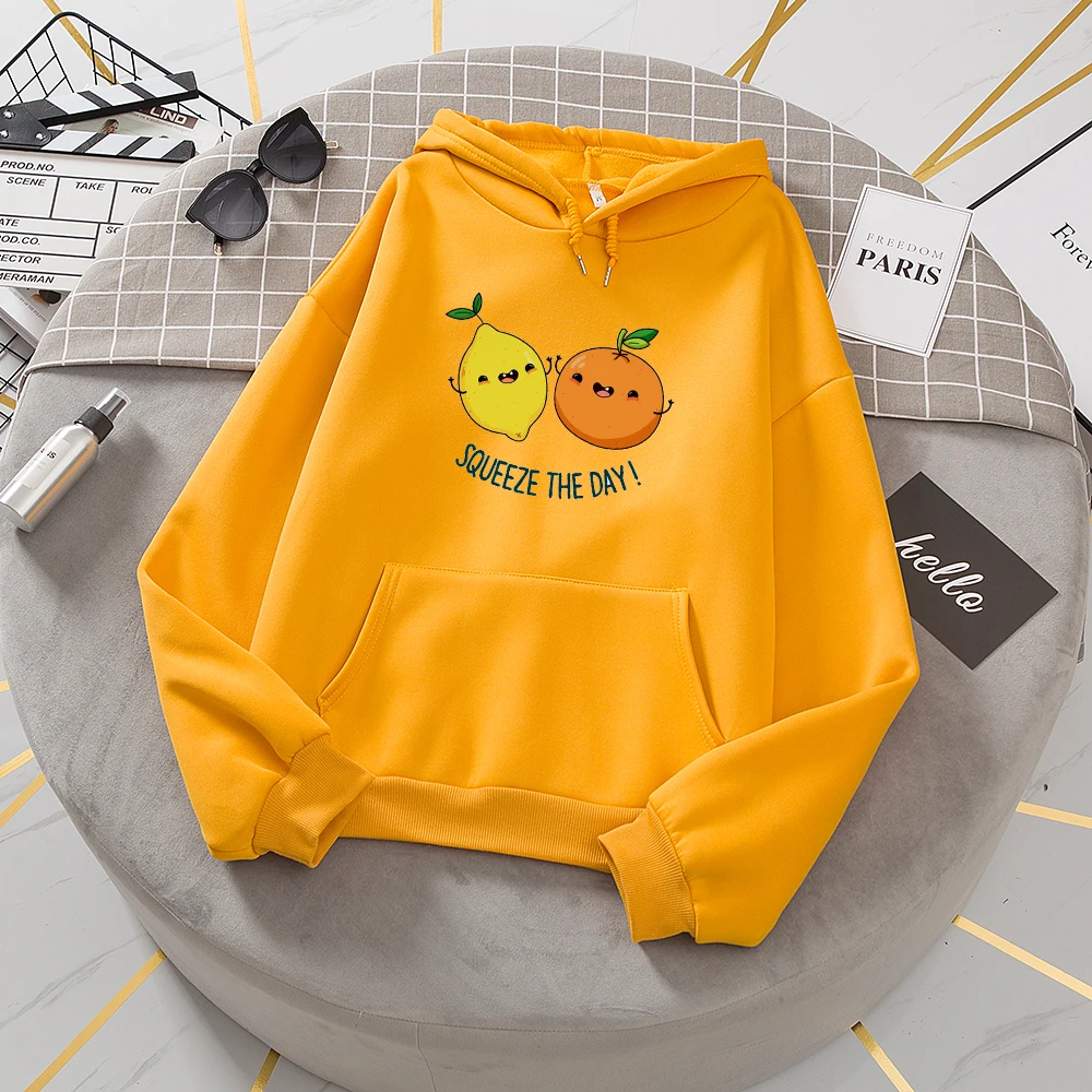 

Sweatshirts for Women Lemon Korean Streetwear Hoodies Oversized Hoodie Tracksuit Hodies Women Velvet Winter Warm Womens Jacket