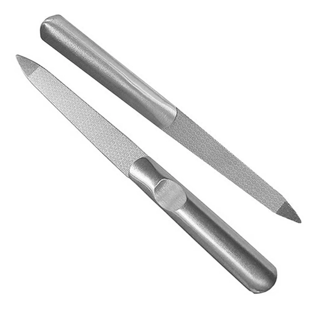 

5pcs PRO Dual Sided Stainless Steel Metal Nail Art File Manicure Pedicure Tool New