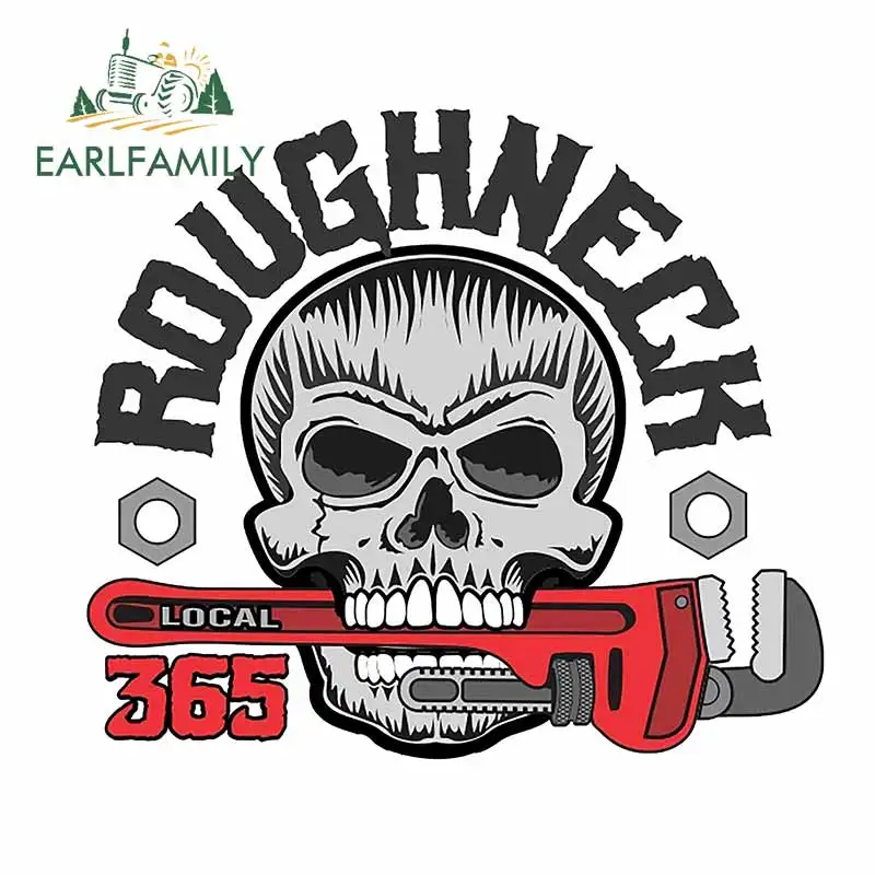 EARLFAMILY 13 см x 7 4 для черный грубошейный череп 365 багажник мультфильм автомобильные