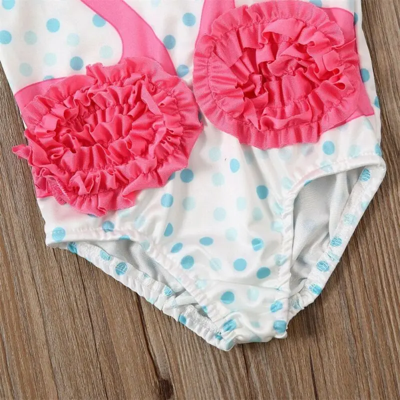 

UK Girls Child Toddler Kids Flamingo Bathing Suit Swimming Costume Age 2-7 Years