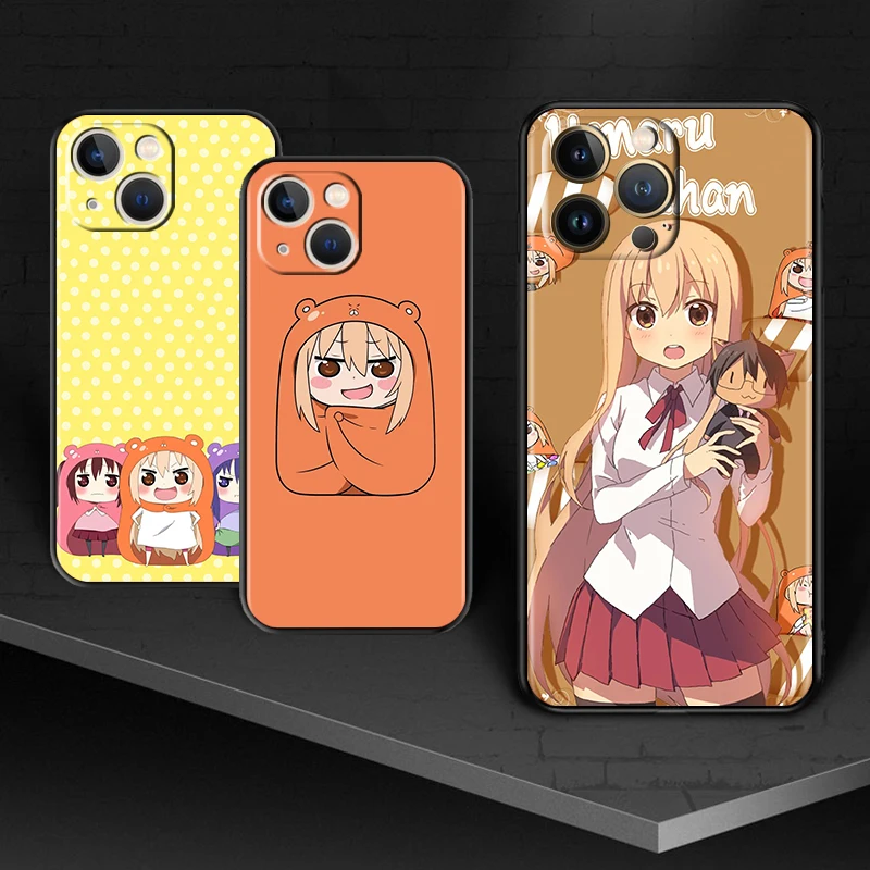 

Himouto Umaru chan Anime for Apple iPhone 13 12 11 Pro Max mini XS XR X 7 8 6S 5S SE 2020 Soft Black Phone Case Cover