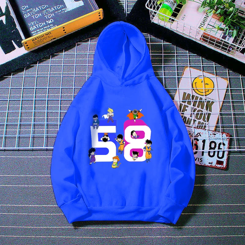 

Sweatshirt Japanese Anime Sweater No.58 Cotton Print Top With Cartoon Graphics Children's Clothing Boys&Girls Hoodies Ages 4-14