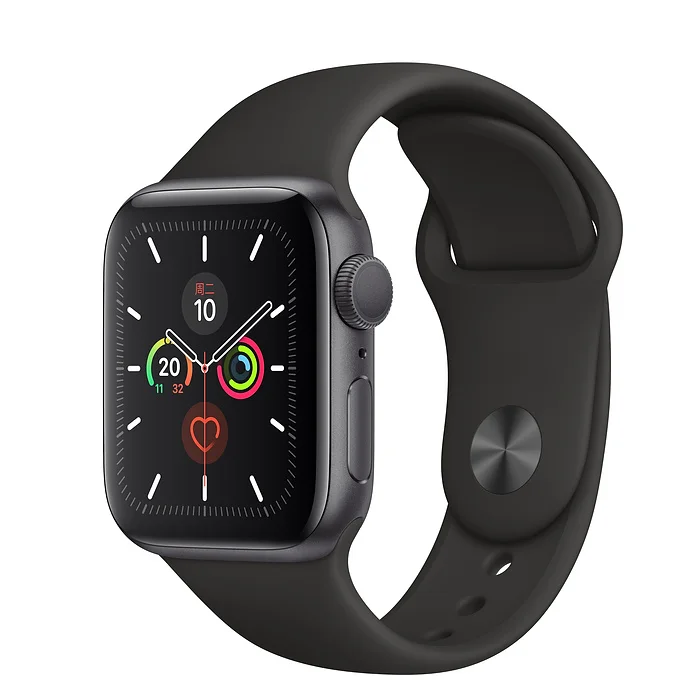 PanTong Apple Watch Series 5 40 мм алюминиевый чехол со спортивным браслетом, спортивные Смарт-часы для телефонов Apple, авторизованные онлайн-продажи - Цвет: Black
