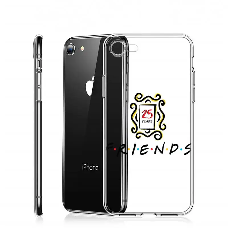 

friends TV Phone Case Transparent for Clear iPhone 11 12 8 7 6 6S Plus X 5S SE 2020 XR mini pro XS MAX