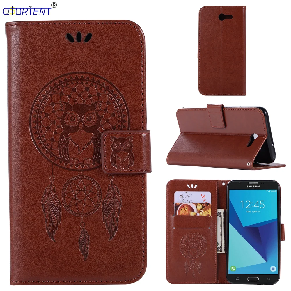 Флип чехол для Samsung Galaxy Halo Wide 2 J7 Perx бумажник Sky Pro J727 кожаный подставка
