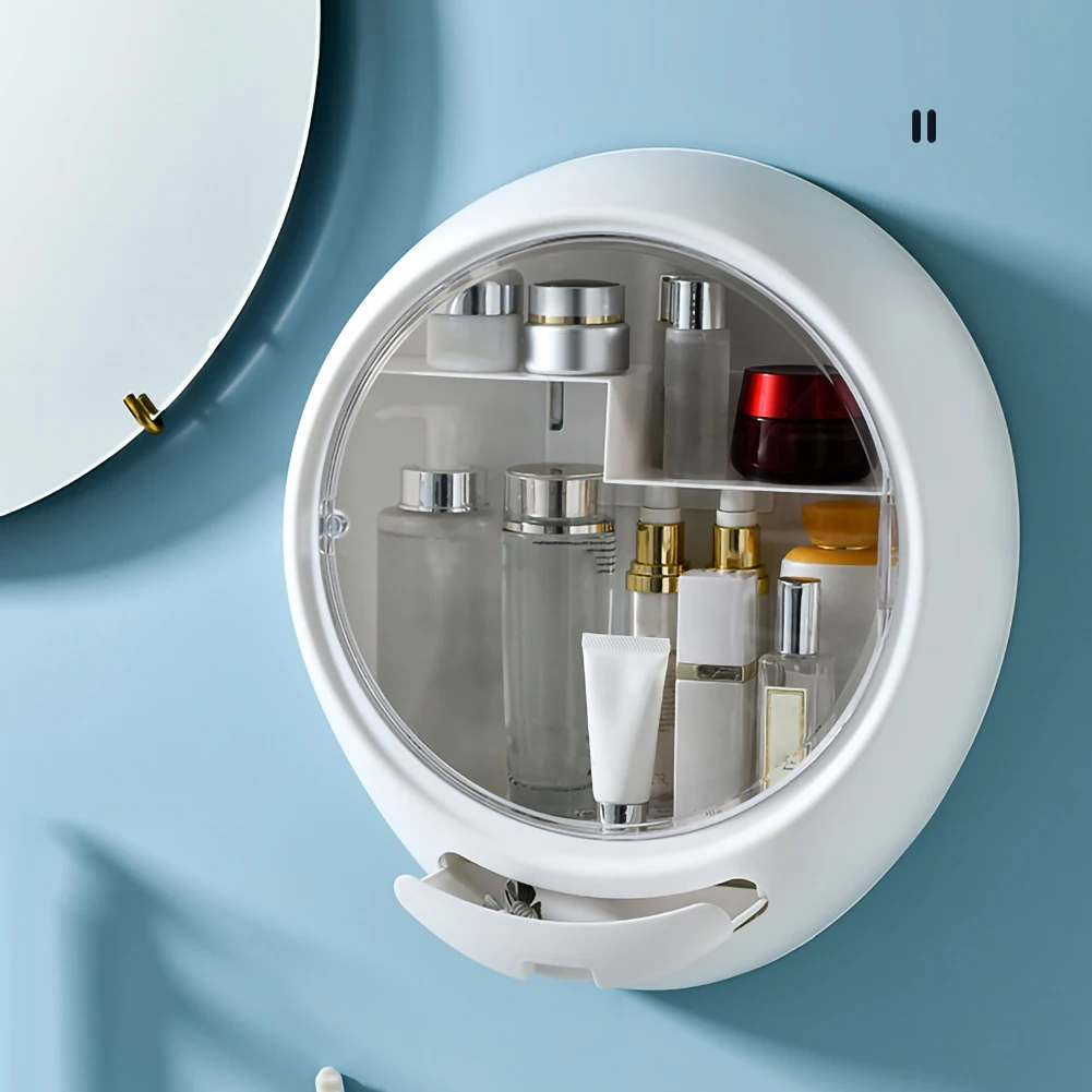 

Bathroom Rack Wall-mounted Bathroom Cosmetics Storage Box Toilet Dustproof and Waterproof Skin Care Product Storage Rack