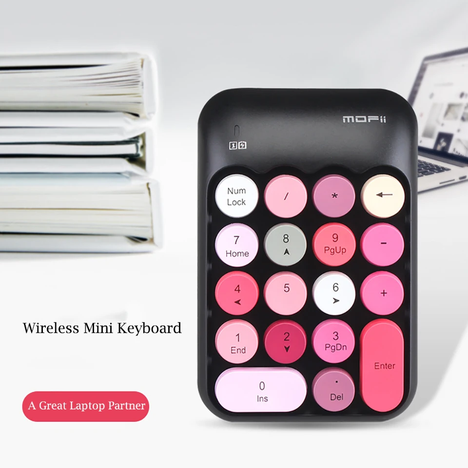 

2.4G Wireless number keyboard digital keyboard, color keyboard wireless, financial keyboard accountant keyboard, girls keyboard