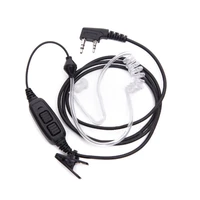 dual ptt air duct earpiece with mic headset for baofeng two way radio uv 82 uv 82 uv82l uv 89 accessories