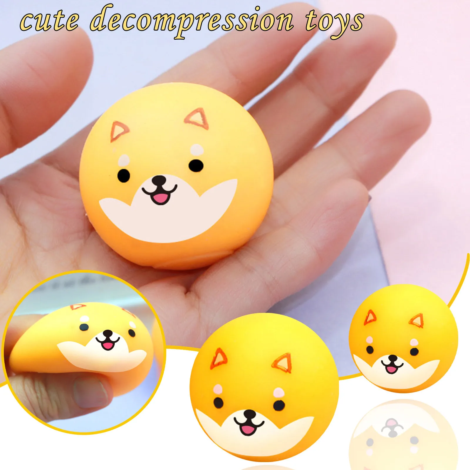 

Vent Ball 4PC 45CM Animal Ceiling Decompression Fighting Wall Sticky Target Ball No Luminous Kids Adult Stress Relief Figet Toys