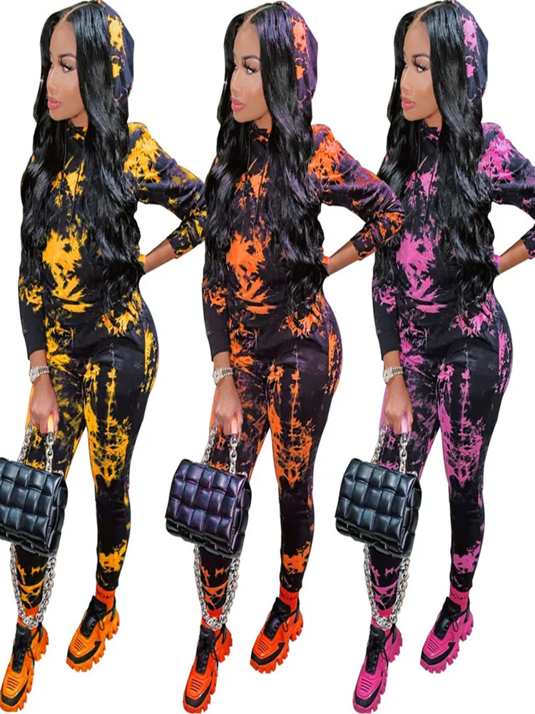 

Two Piece Set Women Top Quality viscose/polyester fabric Jogger Sets Jogger Cropped Sweatshirt Hoodies Sets Women