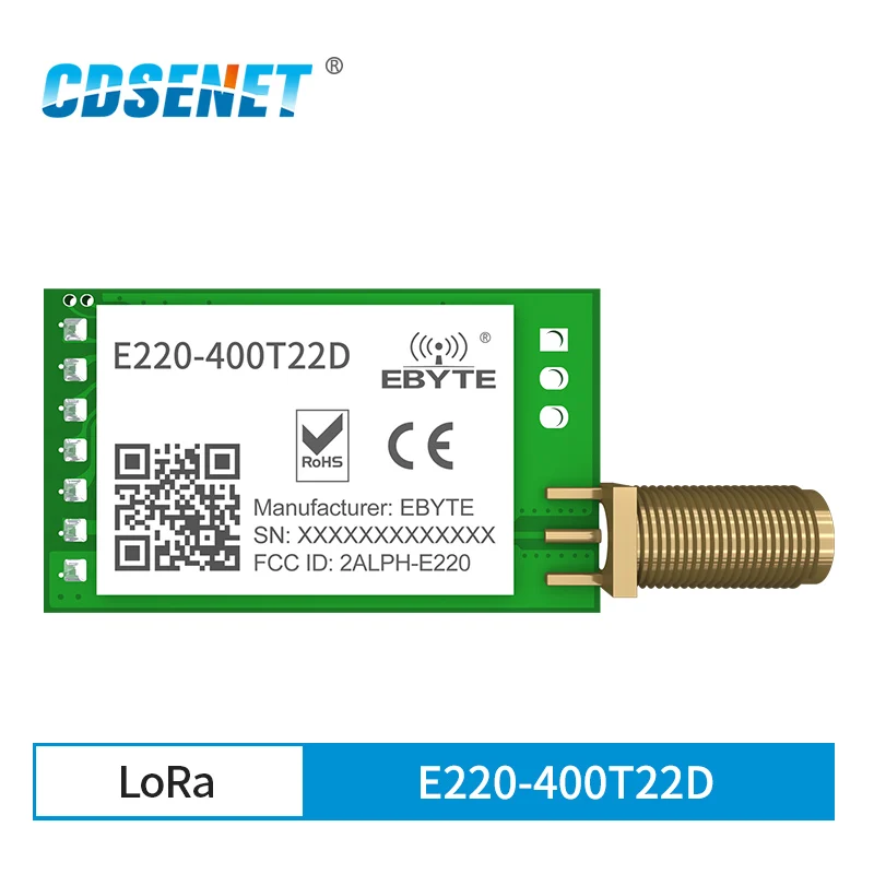 

LLCC68 LoRa 433MHz 470MHz Wireless Module 22dBm Long Range 5km CDSENET E220-400T22D SMA-K UART RSSI Transmitter Receiver SEMTECH