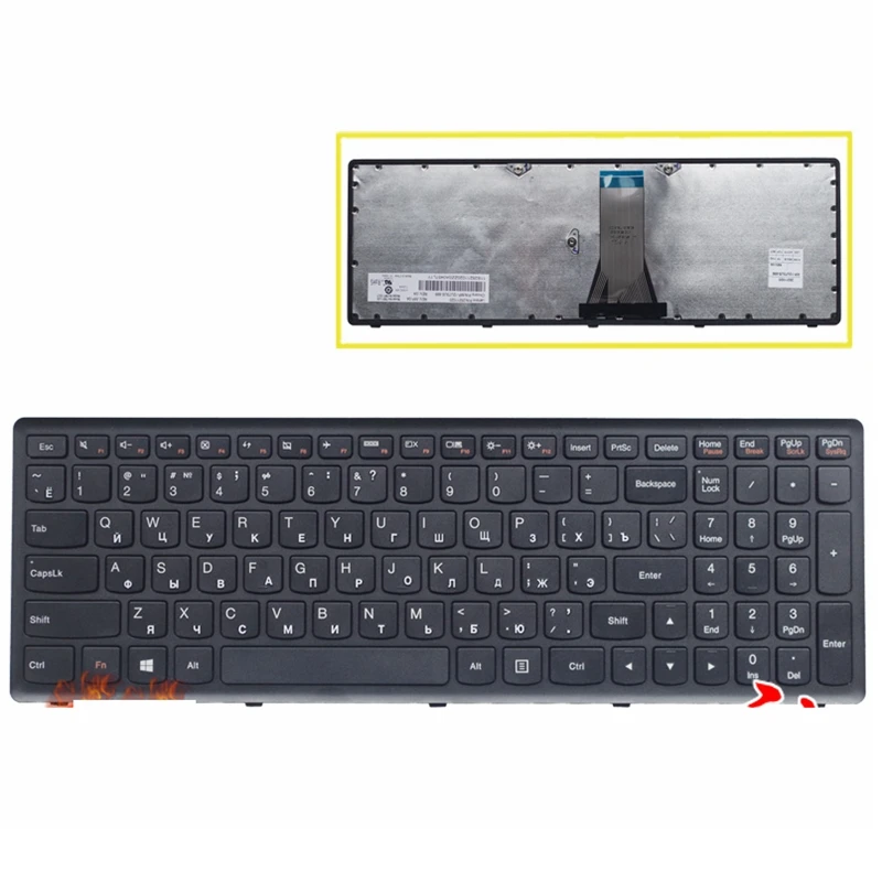 Новинка! Русская клавиатура для Lenovo IdeaPad G500S G505S G510S RU ноутбука Черная|Клавиатуры