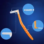 10 шт.компл. L-образная двухзубная межзубная щетка для отбеливания зубов, зубная щетка для отбеливания зубов, зубная щетка зубная, Ортодонтическая зубная щетка зубочистки