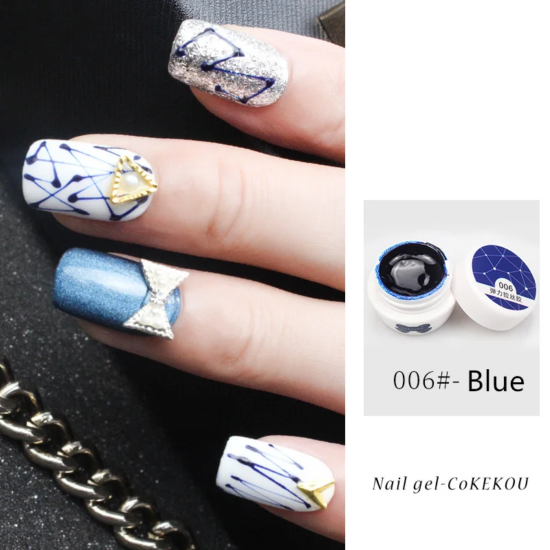 3D скульптура резной клей блеск DIY живопись УФ гель акриловый дизайн ногтей