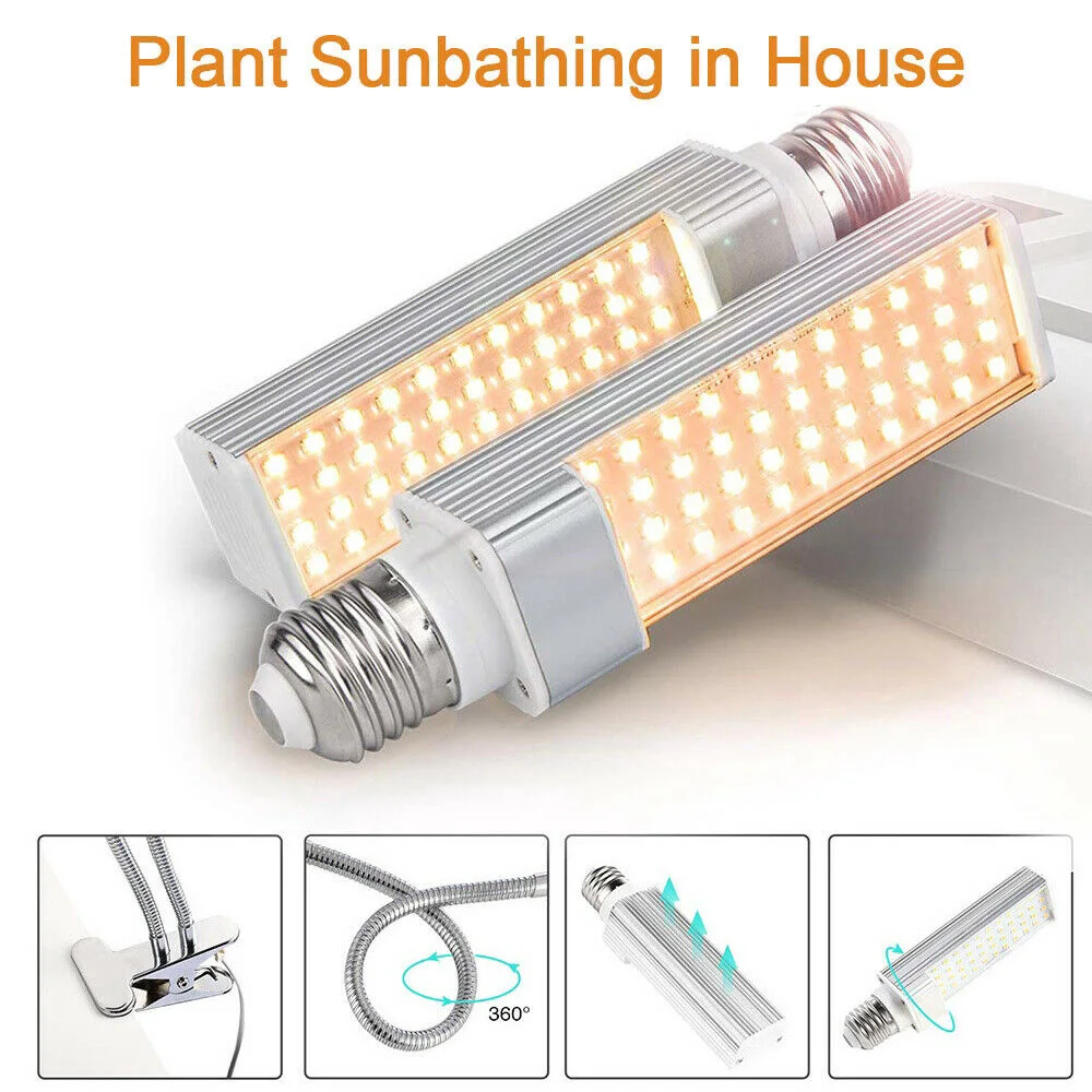 WAKYME 45W LED Grow Light Full Spectrum Phyto Lamp USB E27 Indoor Plant Timer Dimmable for Flower Seeds Growing on.WAKYME 45W LED Гроу Лайт Полный Спектр Фитолампа USB E27 Внутренняя Растение Таймер Регулируемая Яркость для Роста Цветовых Семян.