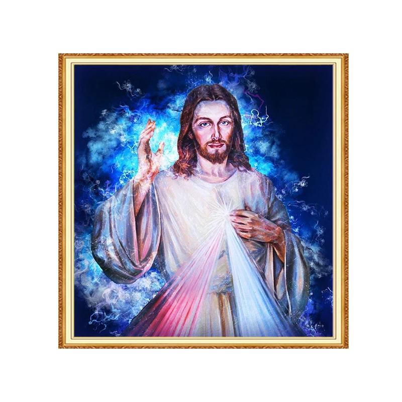 Алмазная живопись MEIAN вышивка крестиком мозаика Иисуса на религиозную тему