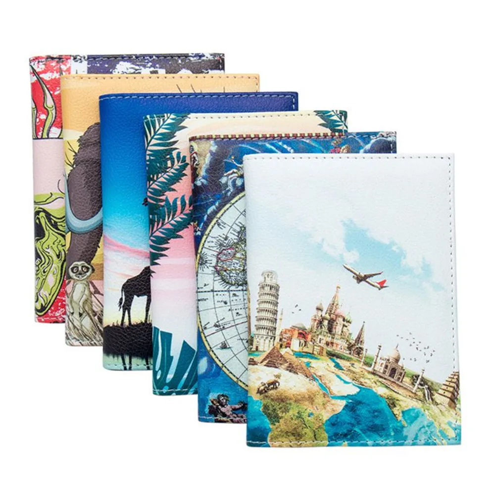 Чехол для паспорта с красочной масляной краской водонепроницаемый чехол и