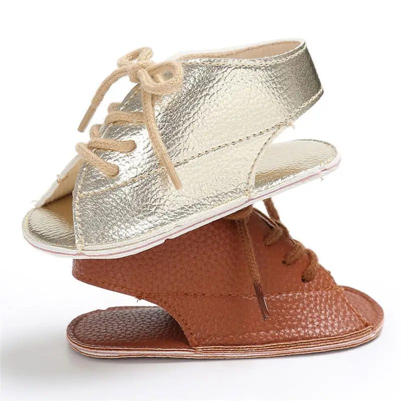 Детские сандалии унисекс на шнуровке для новорожденного мальчика девочки первые
