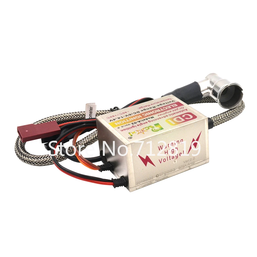 Rcexl-encendido CDI CM6-10mm, buj&iacute;a de 90 grados, motor de gasolina de Gas DA DLE, Avi&oacute;n Rc para DLE20/DLE30/DLE55/CRRCpro GP26R/GP50R-2