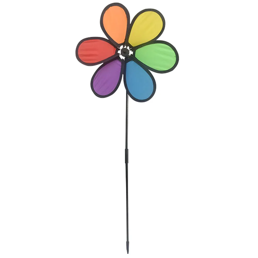 Случайный цвет стекловолокна Кол колесо ветряная мельница для детей активного