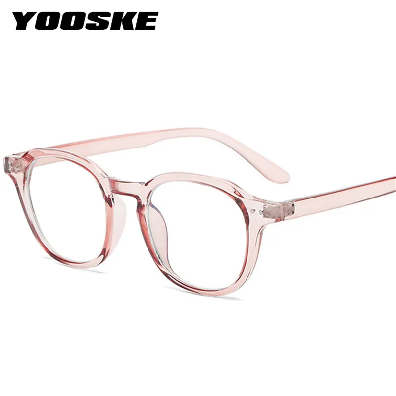 

YOOSKE New Blocking Blue Light Glasses Frame Men Women Round Fake Eyeglasses Computer Goggles Eyewears Vintage Spectascle Frames