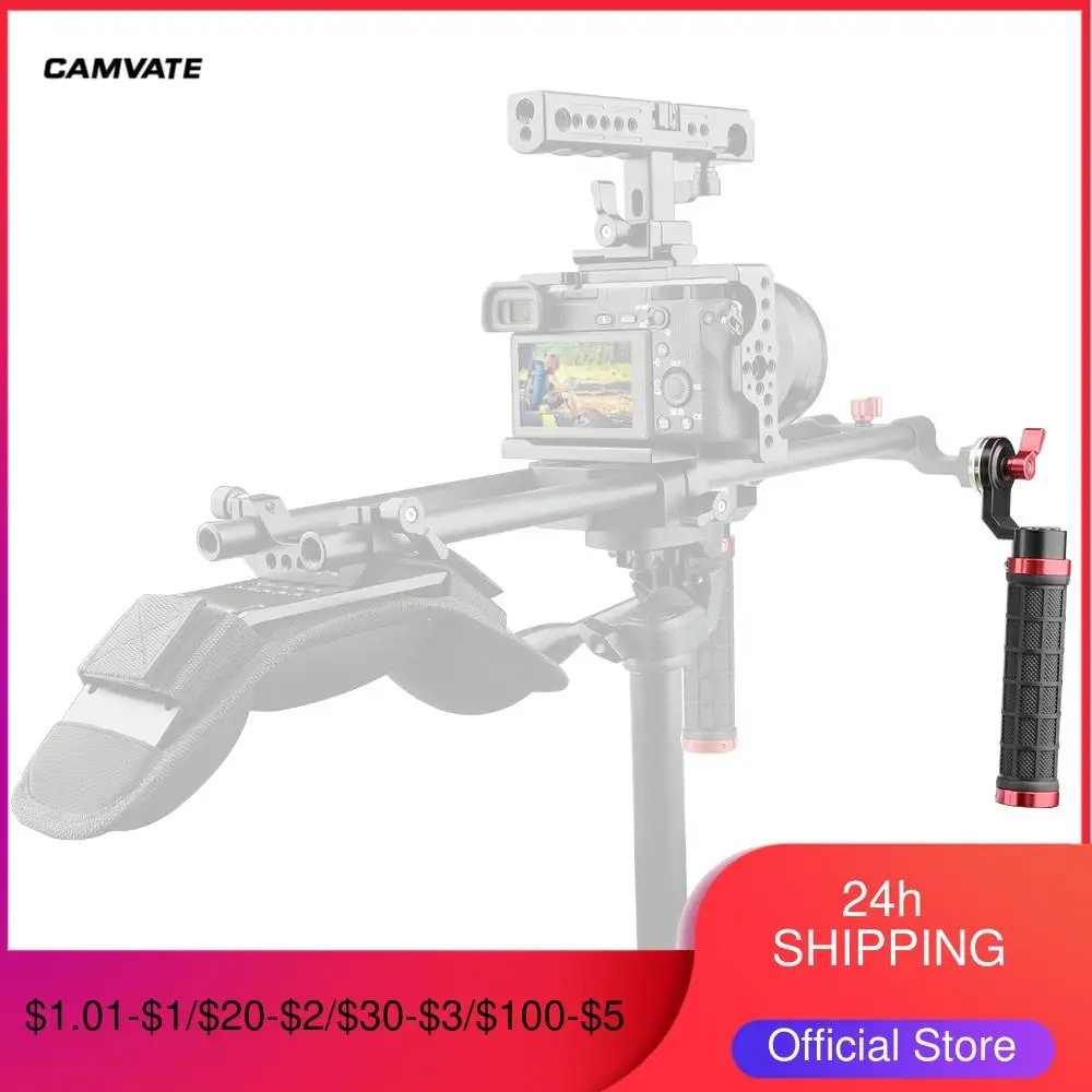 Мягкая резиновая универсальная ручка CAMVATE с резьбой M6 розетка в стиле ARRI для DSLR