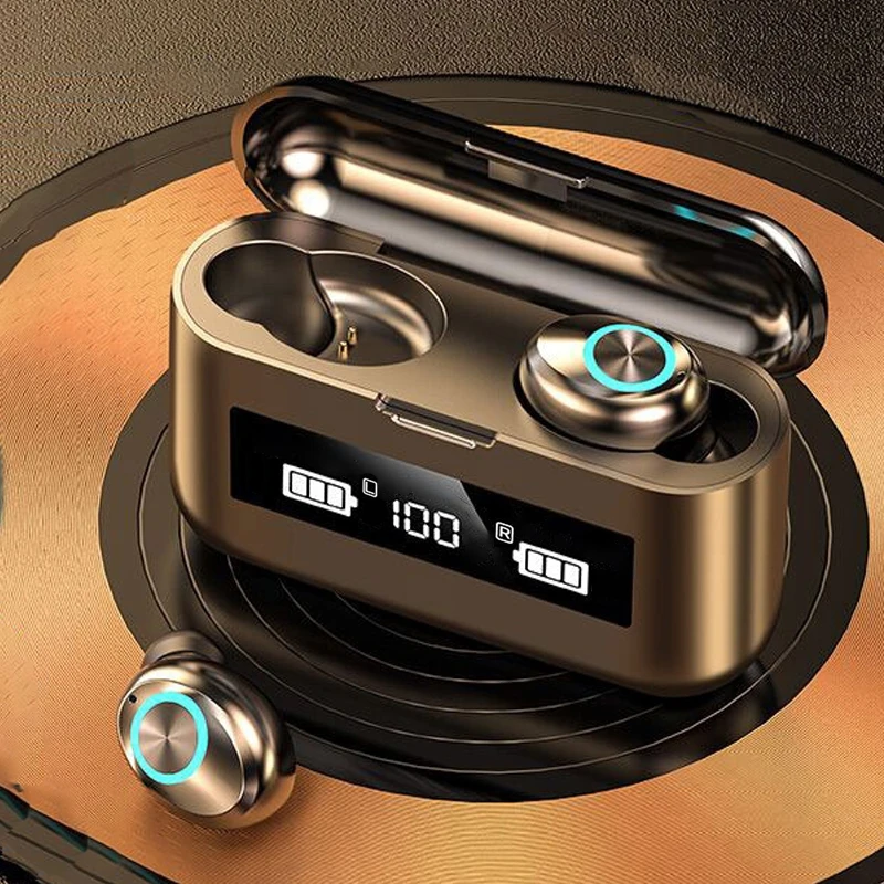 

TWS Bluetooth Earphone Wireless Earbdus LED Charging Box Power Bank Stereo Headphone Gaming Headsets