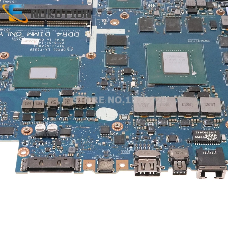 Материнская плата NOKOTION для ноутбука DELL Alienware 15 R4 SRCKN I9-8950HK CPU GTX1080 8G GDDR5X CN-0JT6T7 0JT6T7 DDR51