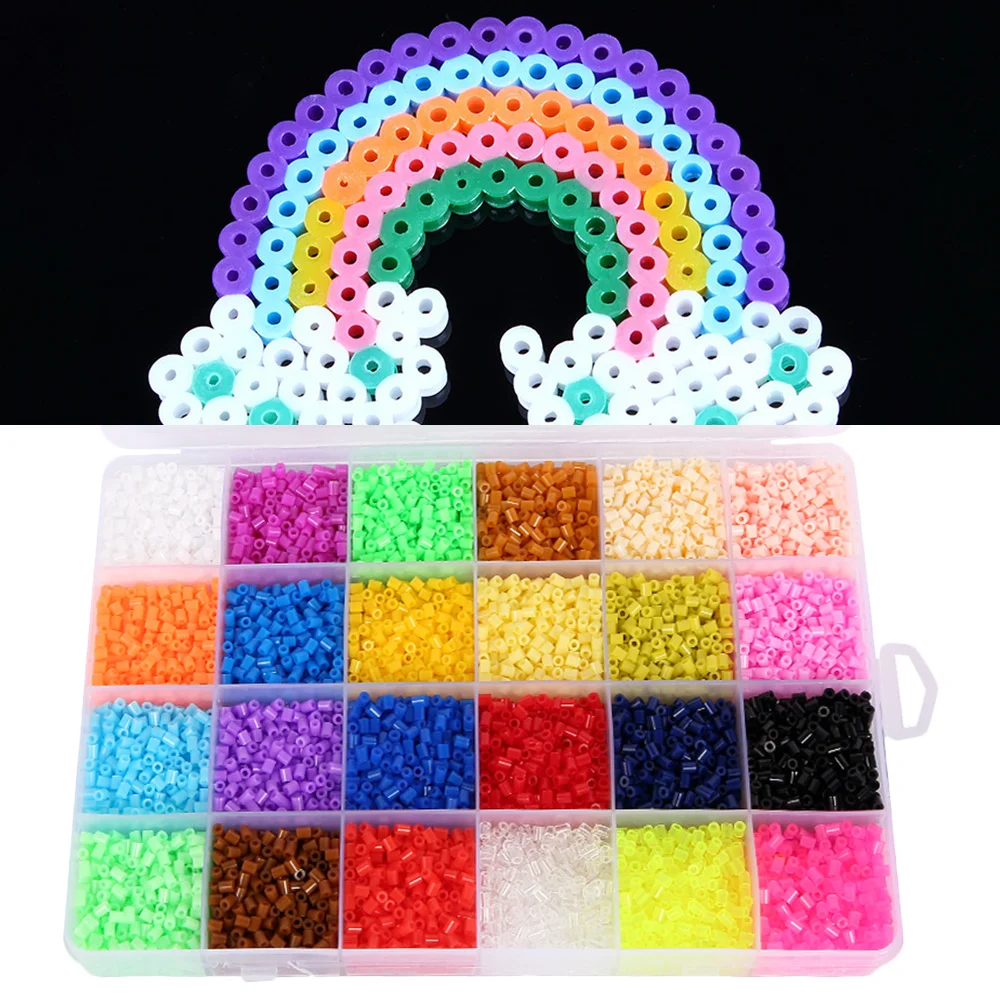 

Toy 13000pcs Perler 24 colors Kit 2.6mm Hama beads 3D Puzzle DIY Toy Kids Creative Handmade Craft Toy Gift