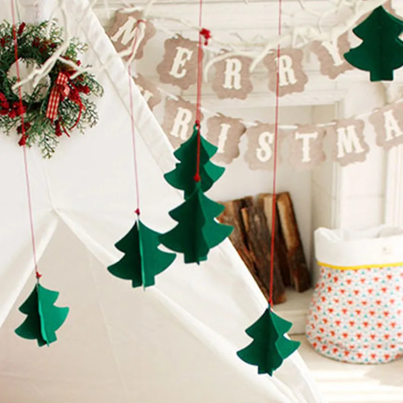 

Creative 2020 Christmas Tree Three-dimensional Tree Trinket Pendant New Year Christmas Home Party Decoration nn60