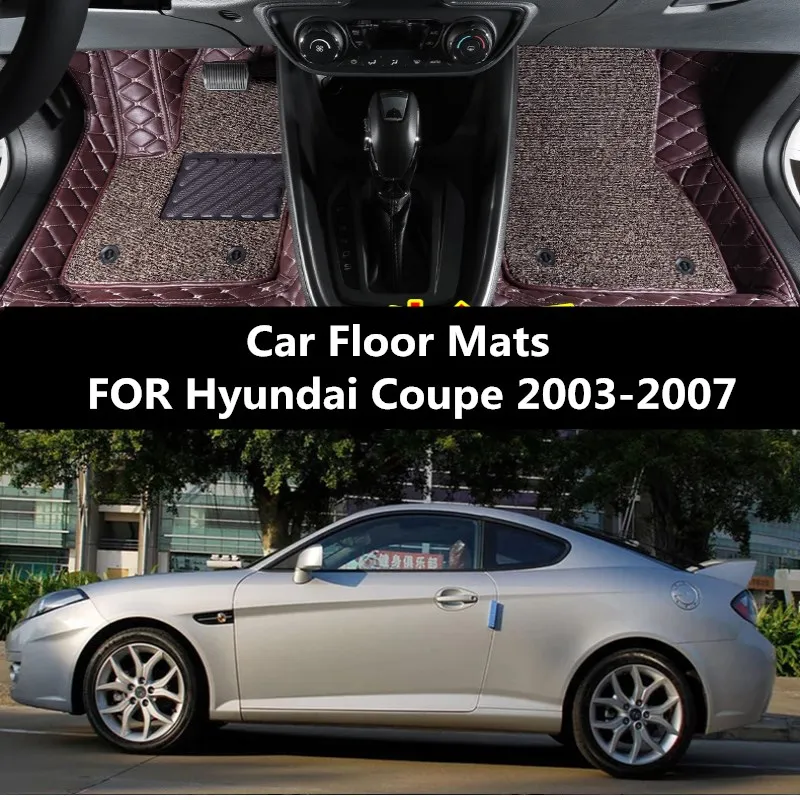 

Car Floor Mats FOR Hyundai Coupe 2003-2007 Car interior anti-dirty and dust-proof decorative mat fittings modification