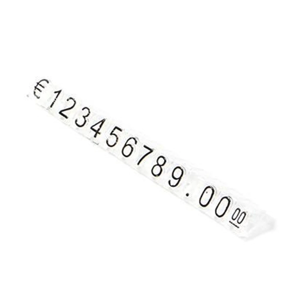 

30 Sets Combined Price Tag Dollar Euro Number Digit Cubes Stick for Clothes Phone Laptop Jewelry Showcase Counter Price Display