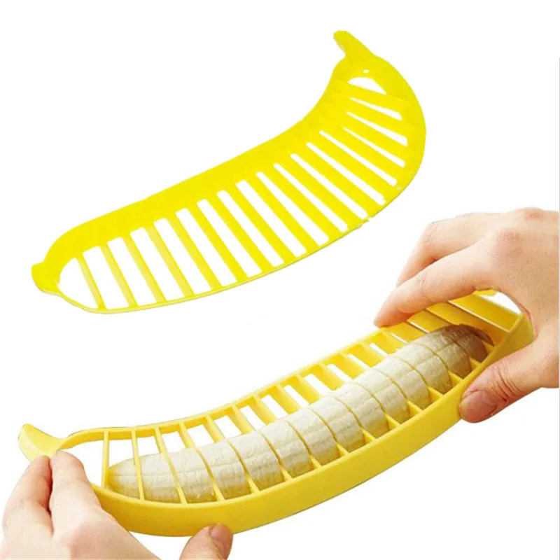 Слайсер измельчитель бананов резак пластиковый инструмент для изготовления