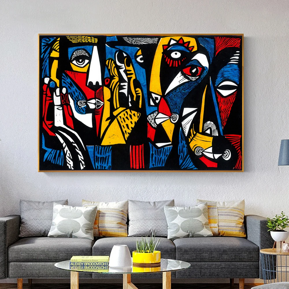 Уличное граффити искусство на стену холст Декор Surreal цвета картина с