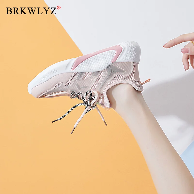 Модные кроссовки Женские из дышащей сетки Женская обувь на шнуровке Basket Femme Обувь