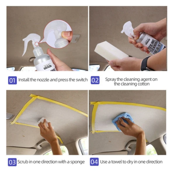 

Car Interior Fabric Cleaning Agent 100ml Multi-purpose Cleaning Agent Spray Cleaning Tool Leather Repair