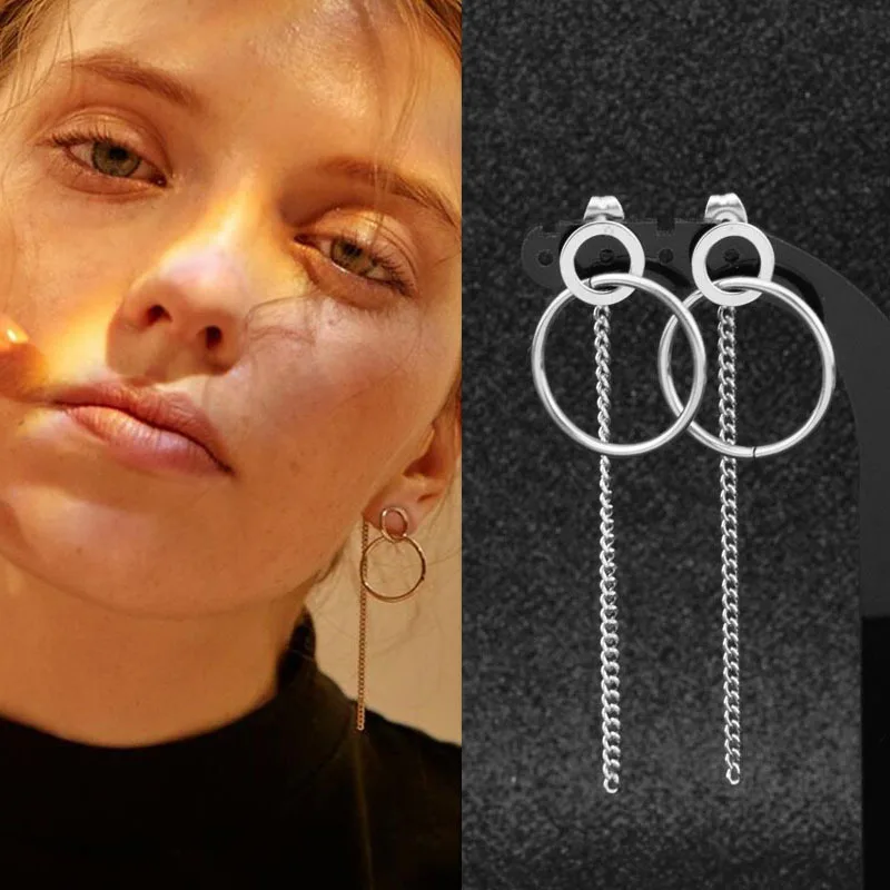 

корейский стиль пирсинг серьги панк серьги набор серьги длинные Европейские и американские модные темпераментные серьги, серьги, кольцо с ...