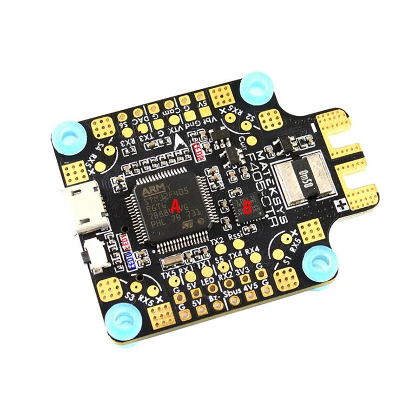 Matek MATEKSYS F405-CTR F405 AIO BFOSD STM32F405 Контроллер полета встроенный PDB 5 В/2A BEC слот для sd-карты BMP280 для F4 RC Дрон