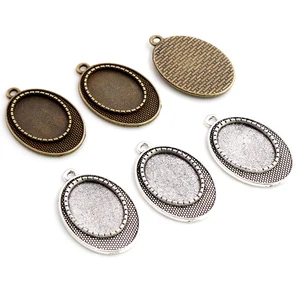 10 шт. 13x18 мм Внутренний размер Античная Посеребренная бронза классический стиль Камея Кабошон основа установка кулон ожерелье результаты
