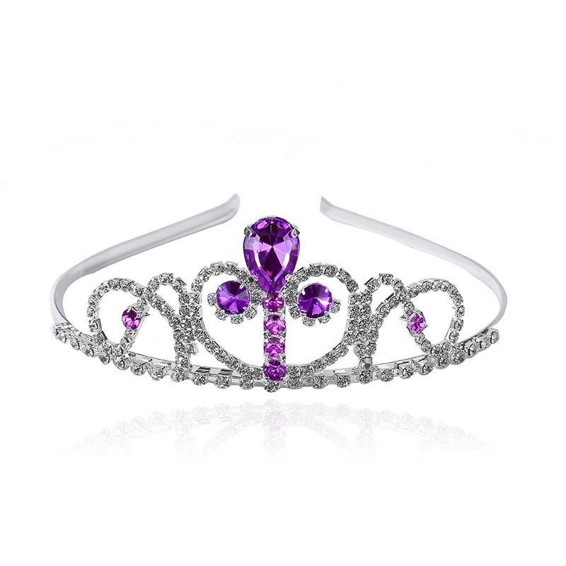 Princess Crystal Crown Jewellery Tiara Headband Fashion Flower Girls Hair Accessories Banquet Party Jewelry | Украшения и