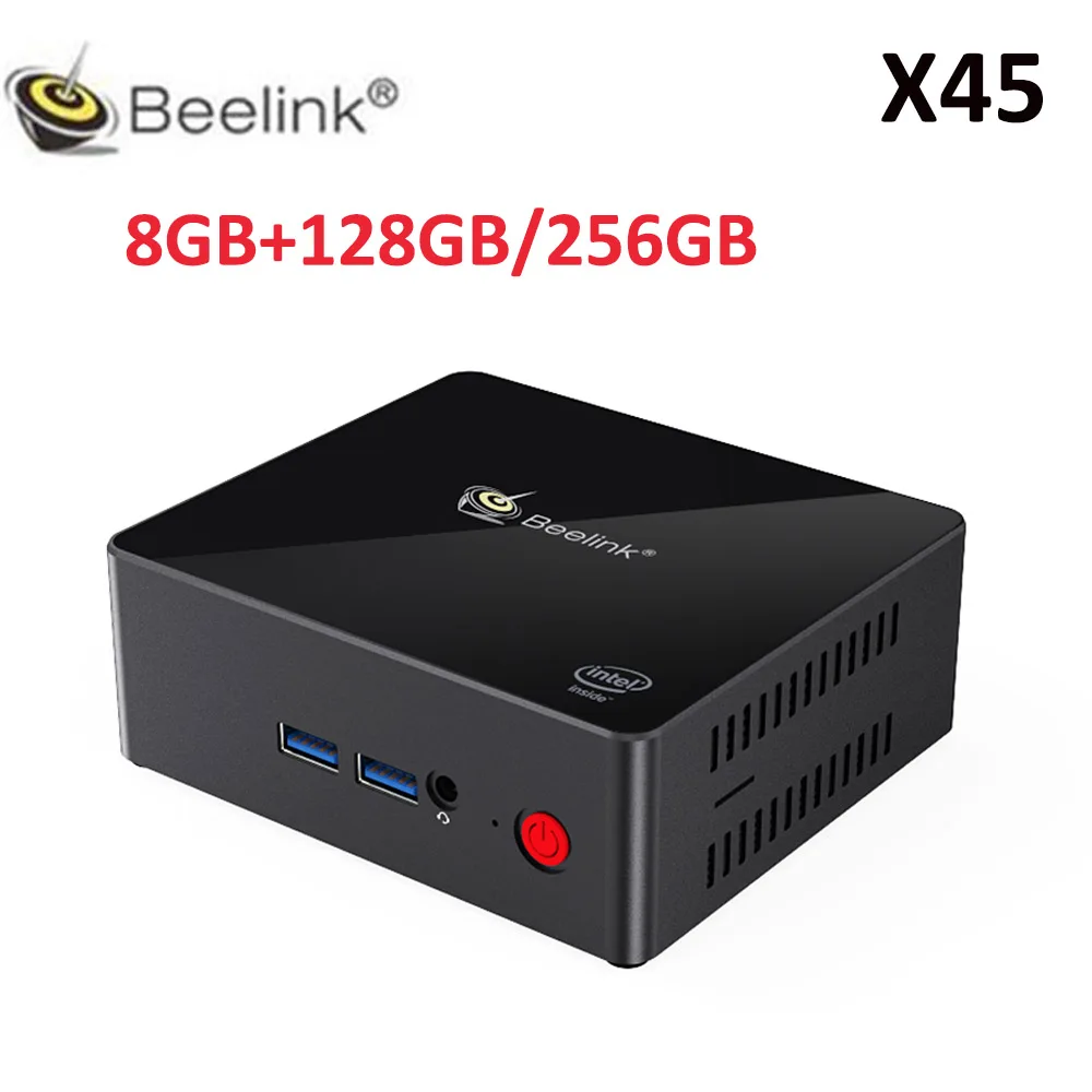 Мини ПК Beelink X45 Windows 10 8 ГБ 128 LAN 1000 м мини 8gb256гб моноблок компьютер Intelj4105 SSD 5 8G Wi Fi